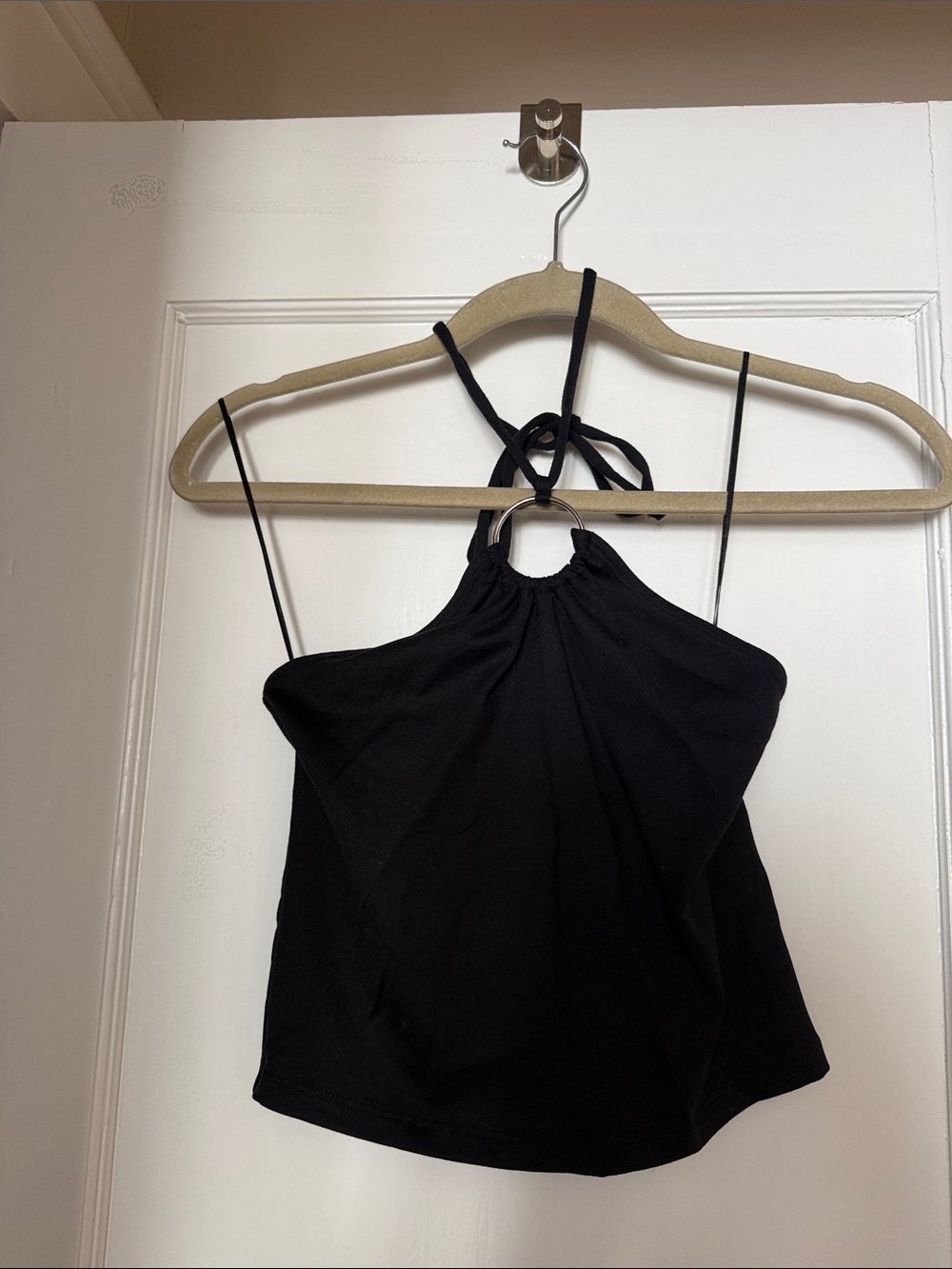 Abercrombie Black Ring Halter